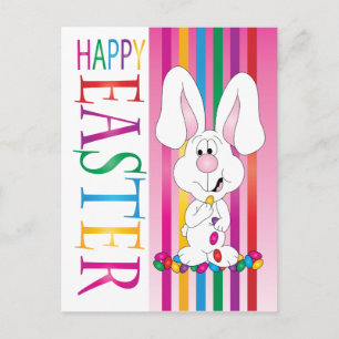 Cartes Pour Fêtes Annuelles Joyeuses Pâques Lapin en bonbons de Pâques