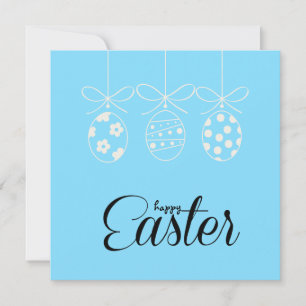 Cartes Pour Fêtes Annuelles Joyeuses Pâques Lapin Mignon Chasse aux Œufs de Pâ