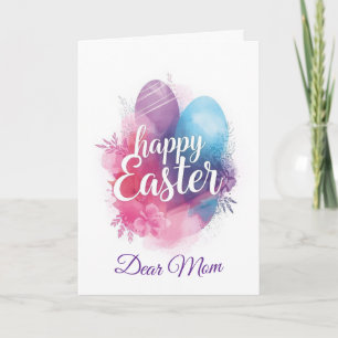 Cartes Pour Fêtes Annuelles Joyeuses Pâques Maman, lapin drôle de Pâques perso