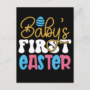 Cartes Pour Fêtes Annuelles Joyeuses Pâques Mignon Lapin Bébé Garçon