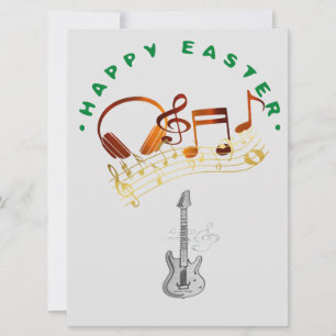 Cartes Pour Fêtes Annuelles Joyeuses Pâques Musicalement