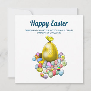 Cartes Pour Fêtes Annuelles Joyeuses Pâques Poulet