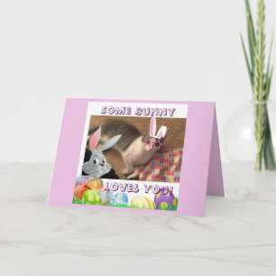 Cartes Pour Fêtes Annuelles Joyeuses Pâques pour un amoureux des chats