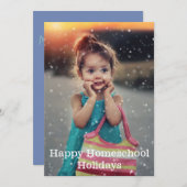 Cartes Pour Fêtes Annuelles Joyeuses vacances à la maison (Devant / Derrière)