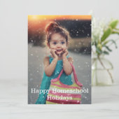 Cartes Pour Fêtes Annuelles Joyeuses vacances à la maison (Debout devant)