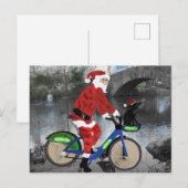 Cartes Pour Fêtes Annuelles Joyeuses vacances à New York (Devant / Derrière)