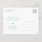 Cartes Pour Fêtes Annuelles Joyeuses vacances Aimer la paix Joie Phoque Ornate (Dos)