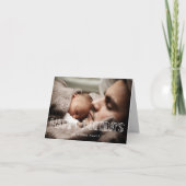 Cartes Pour Fêtes Annuelles Joyeuses vacances Art déco rétro Photo Script (Devant)