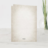 Cartes Pour Fêtes Annuelles Joyeuses vacances Calligraphie Rustique Gnome Fami (Dos)