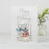 Cartes Pour Fêtes Annuelles Joyeuses vacances Cute Koala (Debout devant)