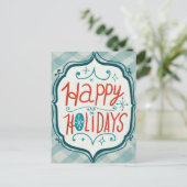 Cartes Pour Fêtes Annuelles Joyeuses vacances de Christmastime (Debout devant)