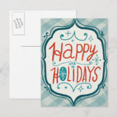 Cartes Pour Fêtes Annuelles Joyeuses vacances de Christmastime (Devant / Derrière)