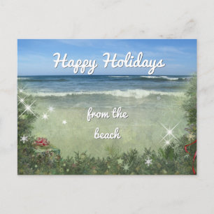Cartes Pour Fêtes Annuelles Joyeuses vacances de la plage