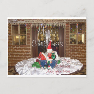 Cartes Pour Fêtes Annuelles Joyeuses vacances de Noël loin de chez soi Inspiré