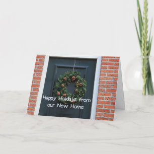 Cartes Pour Fêtes Annuelles Joyeuses vacances de notre nouvelle maison