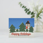 Cartes Pour Fêtes Annuelles Joyeuses Vacances De Realtor (Debout devant)