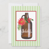 Cartes Pour Fêtes Annuelles Joyeuses Vacances Décoré Growler (Devant)