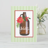 Cartes Pour Fêtes Annuelles Joyeuses Vacances Décoré Growler (Debout devant)