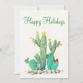 Cartes Pour Fêtes Annuelles Joyeuses vacances Désert Cactus Sud-ouest (Devant)