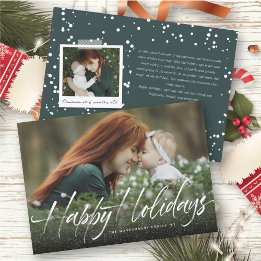 Cartes Pour Fêtes Annuelles Joyeuses vacances écriture manuscrite Frostings ph