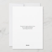 Cartes Pour Fêtes Annuelles Joyeuses vacances écriture manuscrite simple photo (Dos)