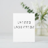 Cartes Pour Fêtes Annuelles Joyeuses vacances en braille (Debout devant)