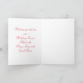 Cartes Pour Fêtes Annuelles Joyeuses vacances Gingerbread Man Greeting Card (Intérieur)