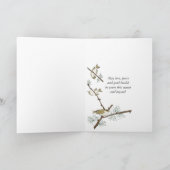 Cartes Pour Fêtes Annuelles Joyeuses vacances-hiver de la scène rurale (Intérieur)