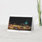 Cartes Pour Fêtes Annuelles Joyeuses vacances Kansas City Plaza Lumières, Feux (Dos)