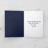 Cartes Pour Fêtes Annuelles Joyeuses vacances Lune sur Pine Bough (Intérieur)