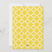 Cartes Pour Fêtes Annuelles Joyeuses vacances Moderne Quatrefoil Motif Photo (Dos)