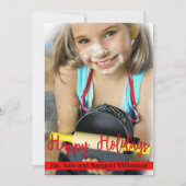 Cartes Pour Fêtes Annuelles Joyeuses vacances modernes intemporelles (Devant)