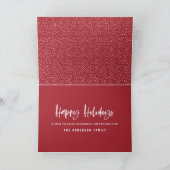 Cartes Pour Fêtes Annuelles Joyeuses vacances modernes, minimum de noël photo (Intérieur)