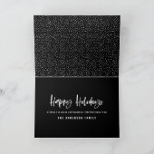 Cartes Pour Fêtes Annuelles Joyeuses vacances modernes, minimum de noël photo (Intérieur)