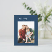 Cartes Pour Fêtes Annuelles Joyeuses vacances modernes | Photo simple vertical (Debout devant)