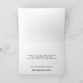 Cartes Pour Fêtes Annuelles Joyeuses vacances neige rouge (Intérieur)