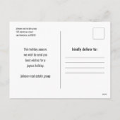 Cartes Pour Fêtes Annuelles Joyeuses vacances Photo géométrique moderne (Dos)