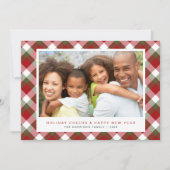 Cartes Pour Fêtes Annuelles Joyeuses vacances Photo Noël (Devant)