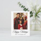 Cartes Pour Fêtes Annuelles Joyeuses vacances Photo Noël Salutation (Debout devant)