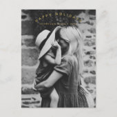 Cartes Pour Fêtes Annuelles Joyeuses vacances Photo personnalisée Noël de fami (Devant)