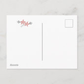 Cartes Pour Fêtes Annuelles Joyeuses Vacances Pink Wreath (Dos)