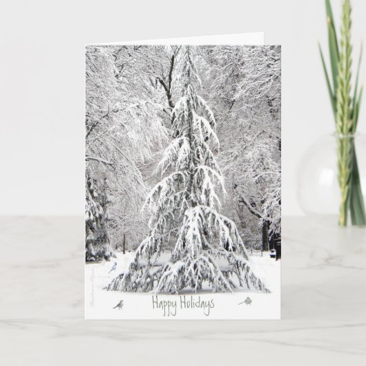 Cartes Pour Fêtes Annuelles Joyeuses vacances : Profitez des plaisirs simples  (Devant)