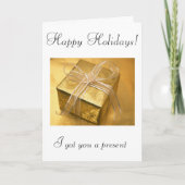 Cartes Pour Fêtes Annuelles Joyeuses vacances ! (salutations de l'Agence) (Devant)