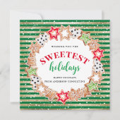 Cartes Pour Fêtes Annuelles Joyeuses vacances Sweet Traitements Business Holid (Devant)