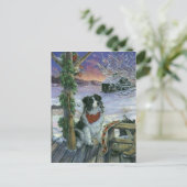 Cartes Pour Fêtes Annuelles Joyeuses vacances vintages (Debout devant)