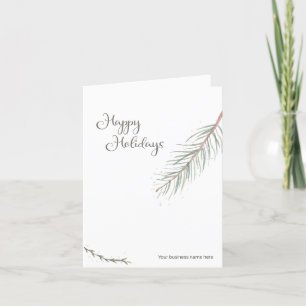 Cartes Pour Fêtes Annuelles Joyeuses Vacances Votre Nom D'Entreprise Fêtes Per