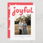 Cartes Pour Fêtes Annuelles Joyeux (Devant / Derrière)