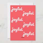 Cartes Pour Fêtes Annuelles Joyeux (Dos)