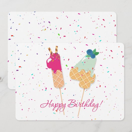 Cartes Pour Fêtes Annuelles Joyeux 14e anniversaire (Devant / Derrière)