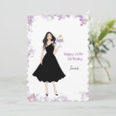 Cartes Pour Fêtes Annuelles Joyeux 20e anniversaire, mode, (Debout devant)